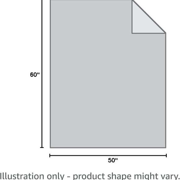 50x60 Throw Blanket - Soft and Breathable Cotton Throw Blanket for Couch, Bed, C - Picture 3 of 8